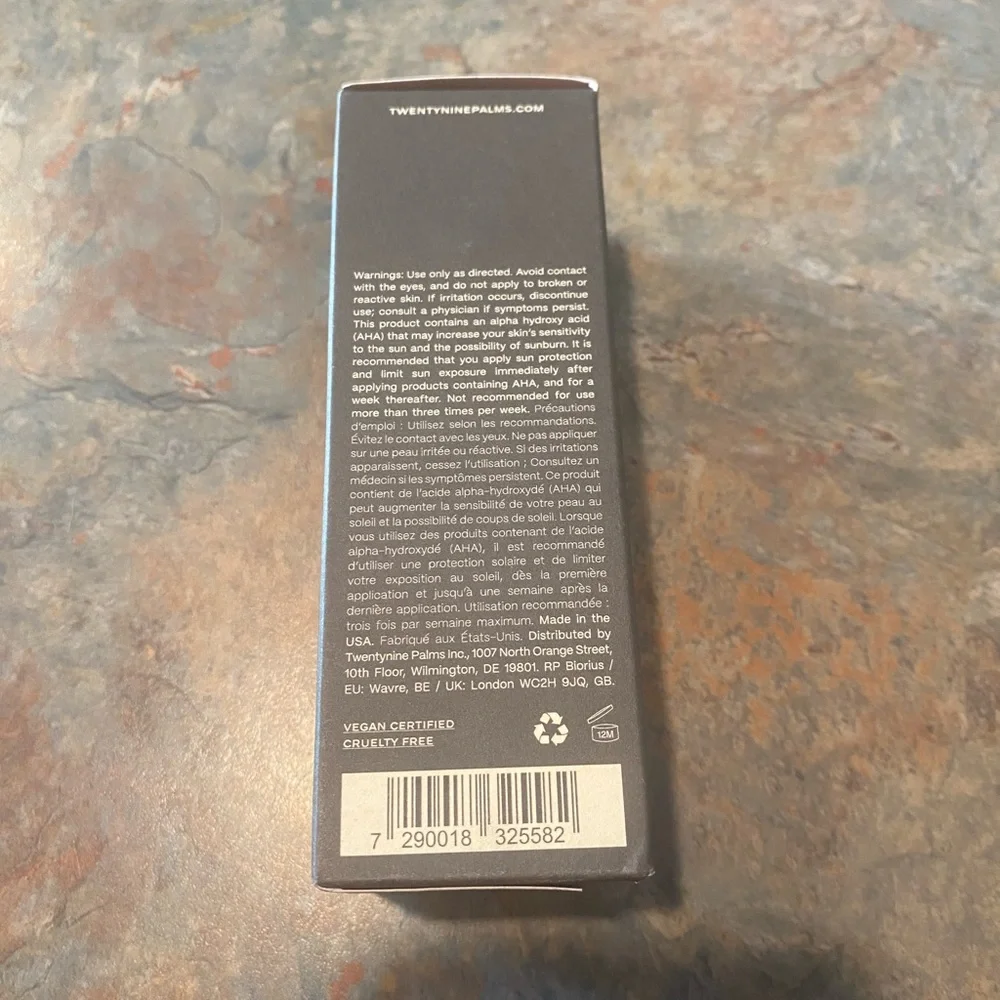Twentynine Palms - Mesa Mystic Facial Exfoliating Solution 3.4 fl oz. NIB
